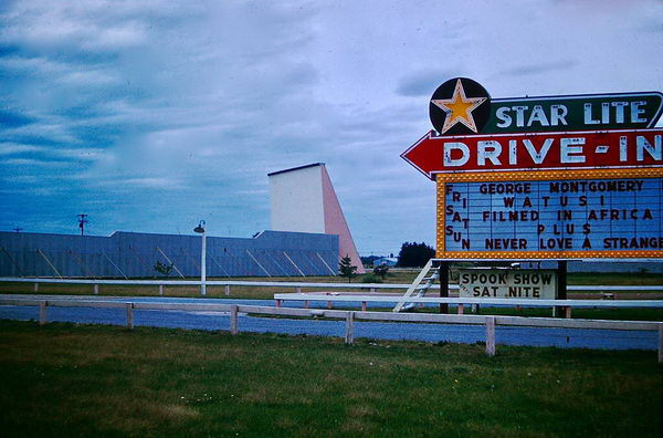 Starlite Drive-In Theatre - Old Photo From Harry Skrdla (newer photo)